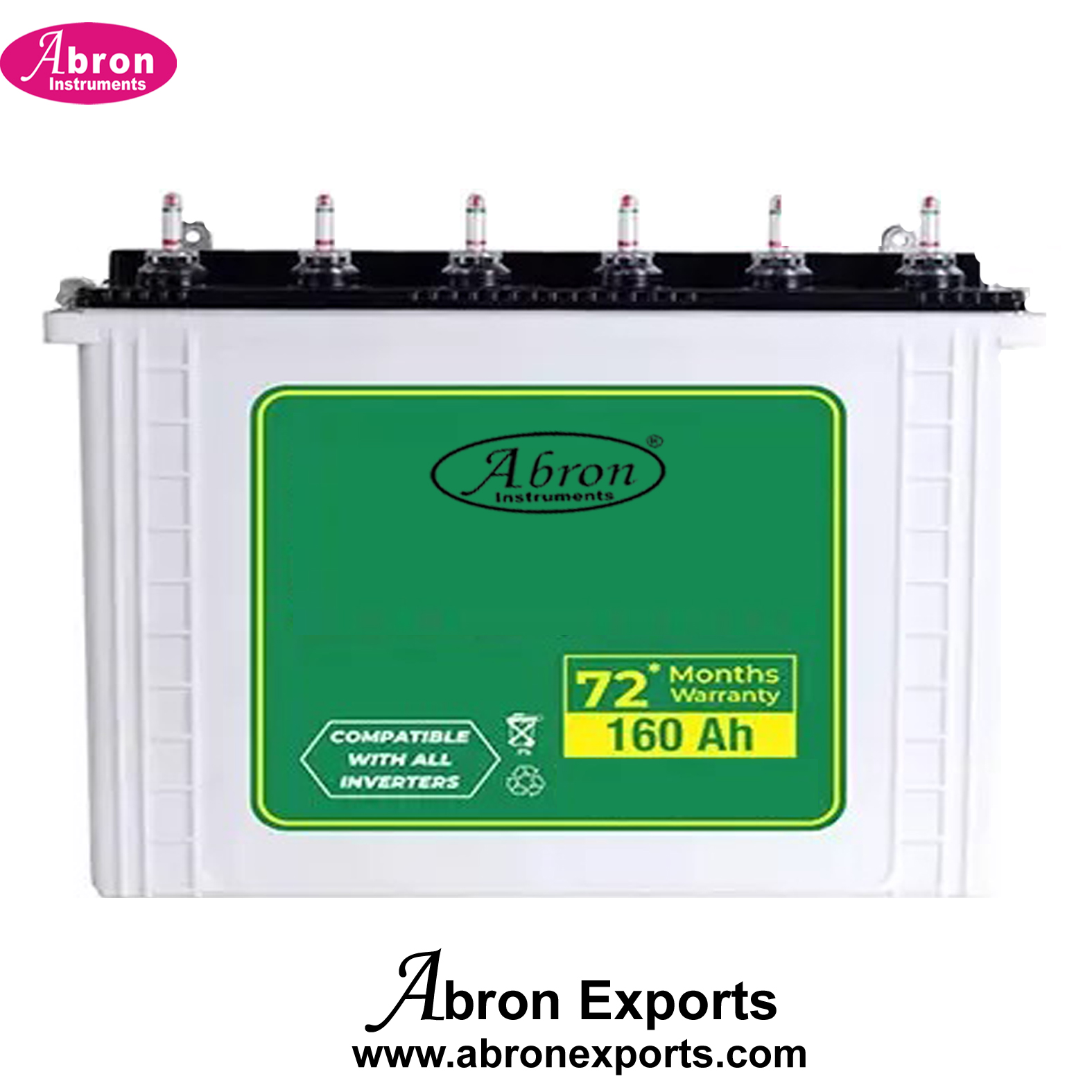 UPS Inverter Solar use Spare Battery 160AH Tubular Rechargable By Abron AE-1291B16T 